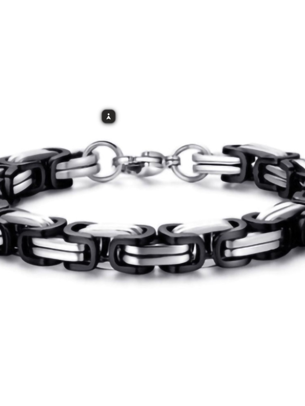 Share Mens 50.2 gram Rubber & Stainless Steel Bracelet